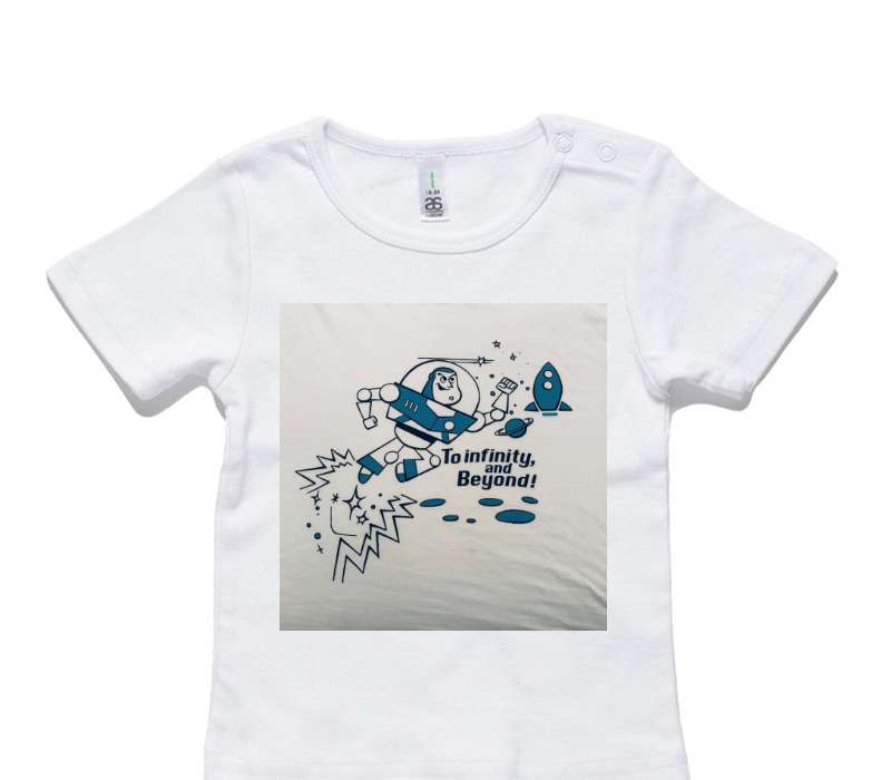 Custom AS Colour White Baby T-Shirt