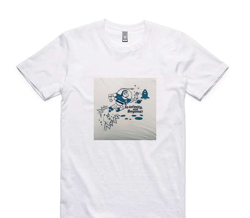 Custom AS Colour 100% Cotton White T-Shirt