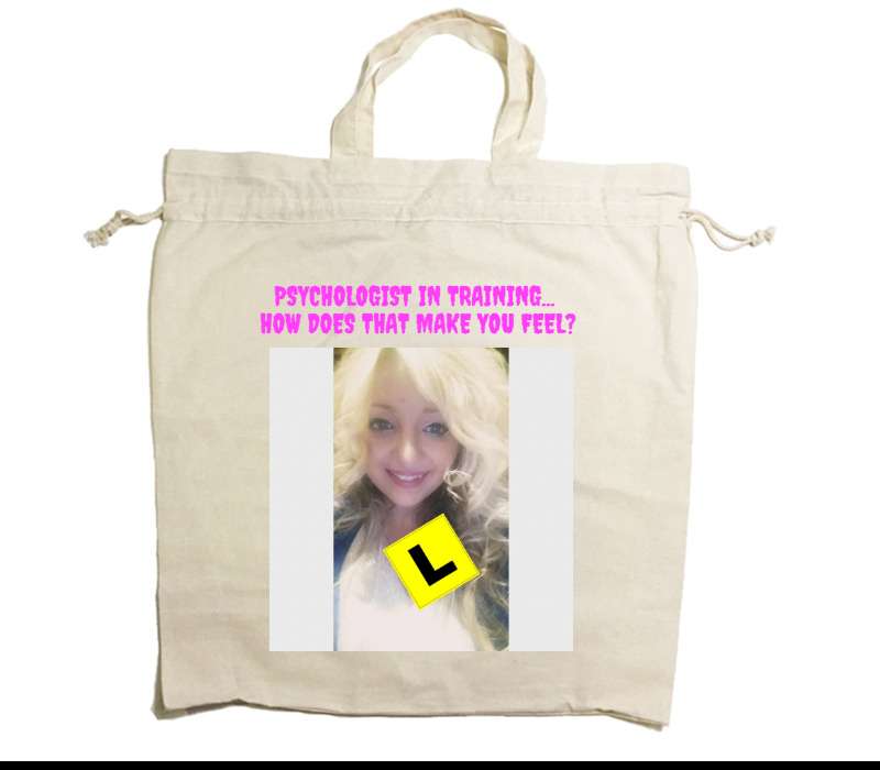 Custom Drawstring Tote Bag Cotton Calico