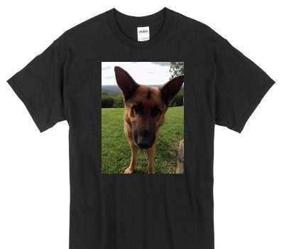 Custom Gildan 100% Cotton Black T-Shirt
