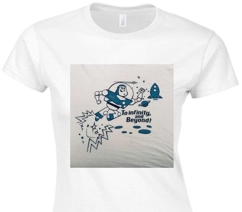 Custom Womens Soft Style 100% Cotton White T-Shirt