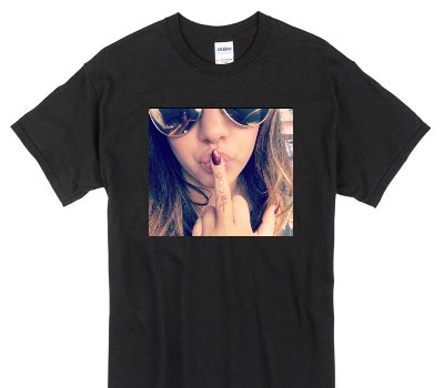 Custom Gildan 100% Cotton Black T-Shirt