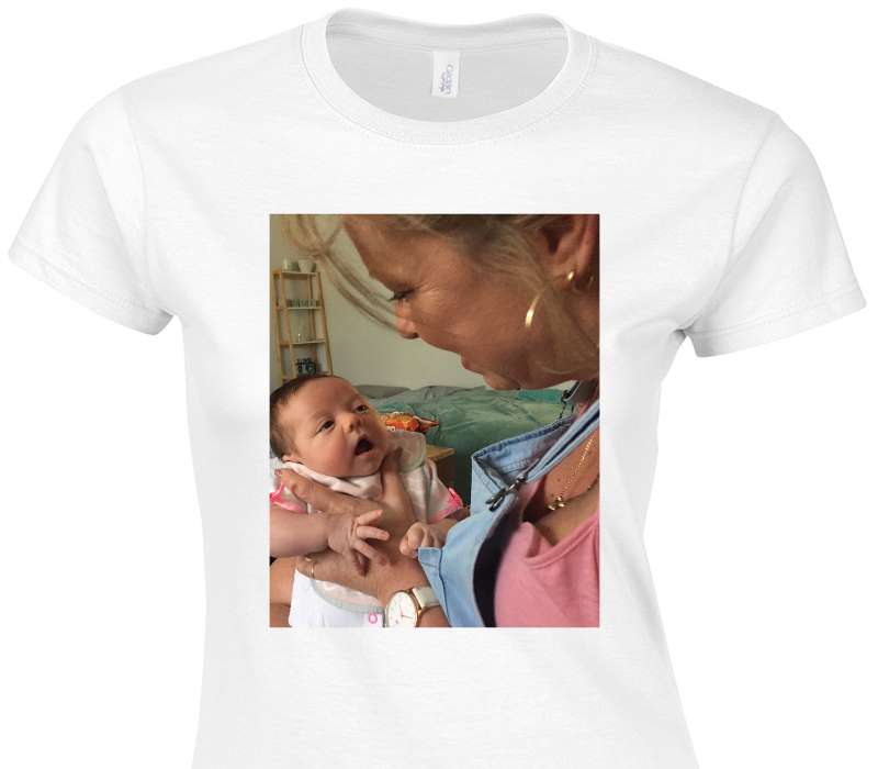 Custom Womens Soft Style 100% Cotton White T-Shirt