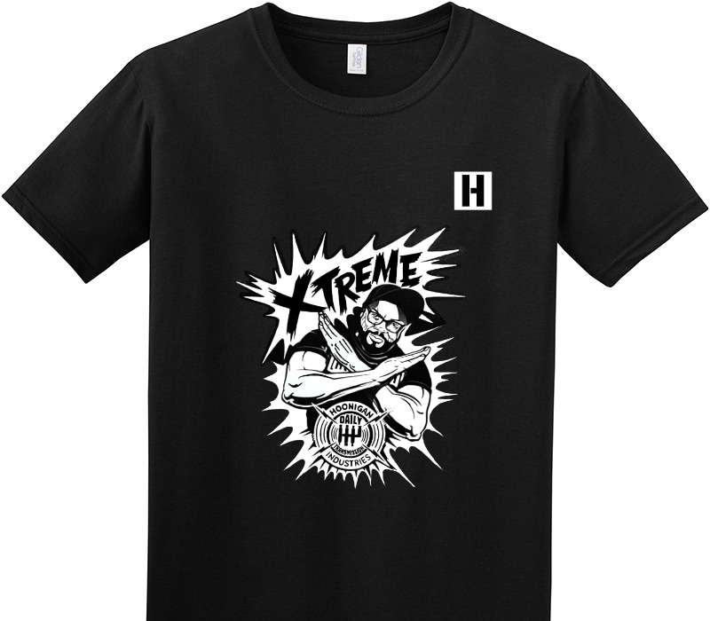 Custom Adult Soft Style 100% Cotton Black T-Shirt