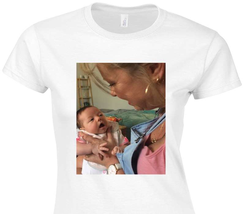 Custom Womens Soft Style 100% Cotton White T-Shirt
