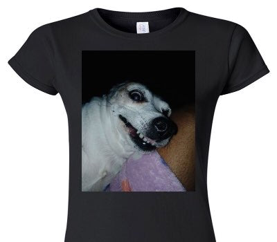 Custom Womens Soft Style 100% Cotton Black T-Shirt