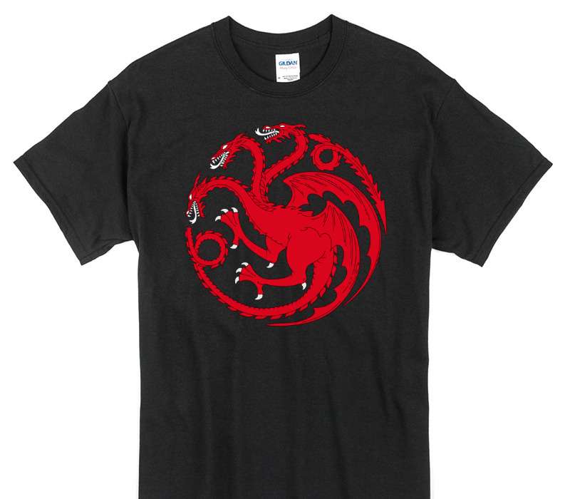 Custom Gildan 100% Cotton Black T-Shirt