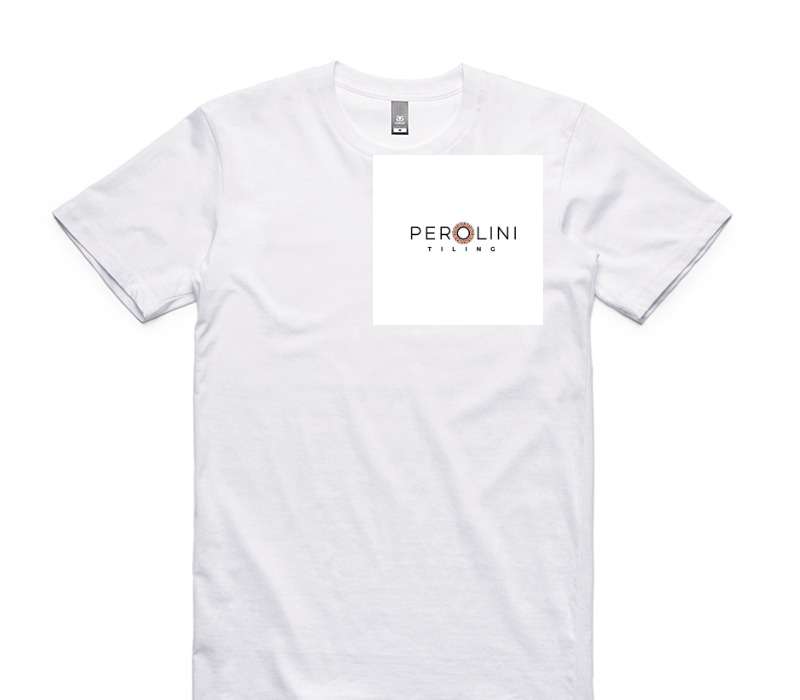 Custom AS Colour 100% Cotton White T-Shirt