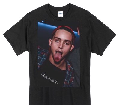 Custom Gildan 100% Cotton Black T-Shirt