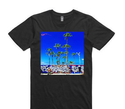 Custom AS Colour 100% Cotton Black T-Shirt