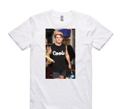 Custom AS Colour 100% Cotton White T-Shirt