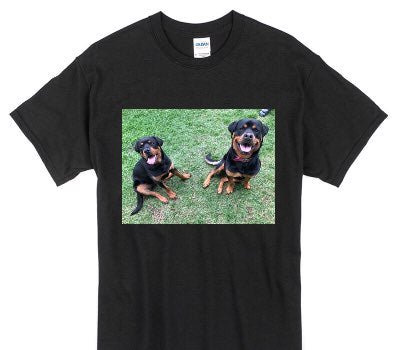 Custom Gildan 100% Cotton Black T-Shirt