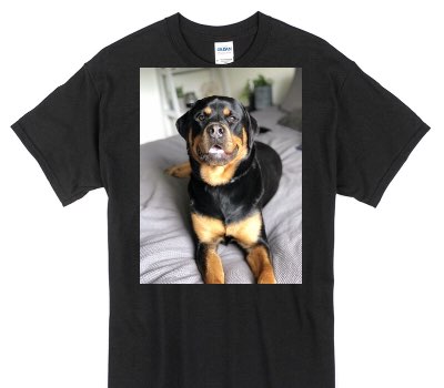 Custom Gildan 100% Cotton Black T-Shirt
