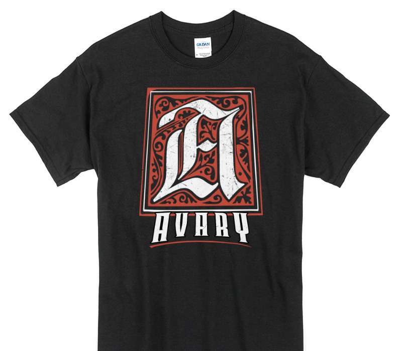 Custom Gildan 100% Cotton Black T-Shirt