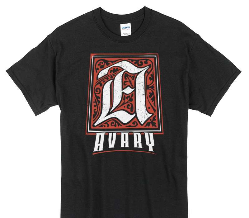 Custom Gildan 100% Cotton Black T-Shirt