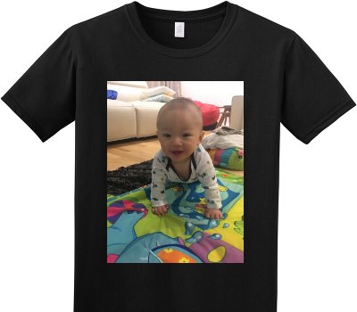 Custom Adult Soft Style 100% Cotton Black T-Shirt