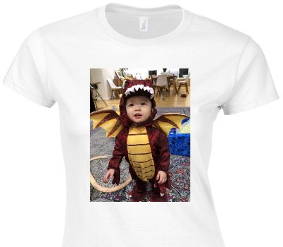 Custom Womens Soft Style 100% Cotton White T-Shirt