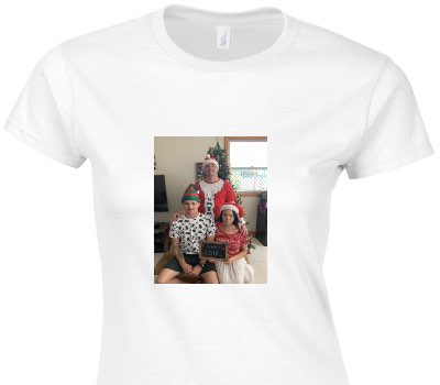 Custom Womens Soft Style 100% Cotton White T-Shirt