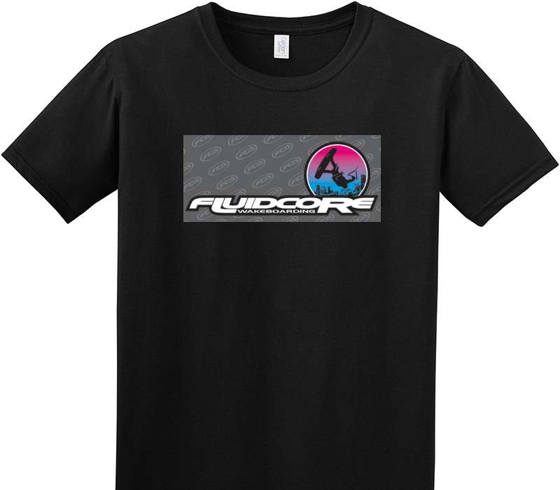 Custom Adult Soft Style 100% Cotton Black T-Shirt