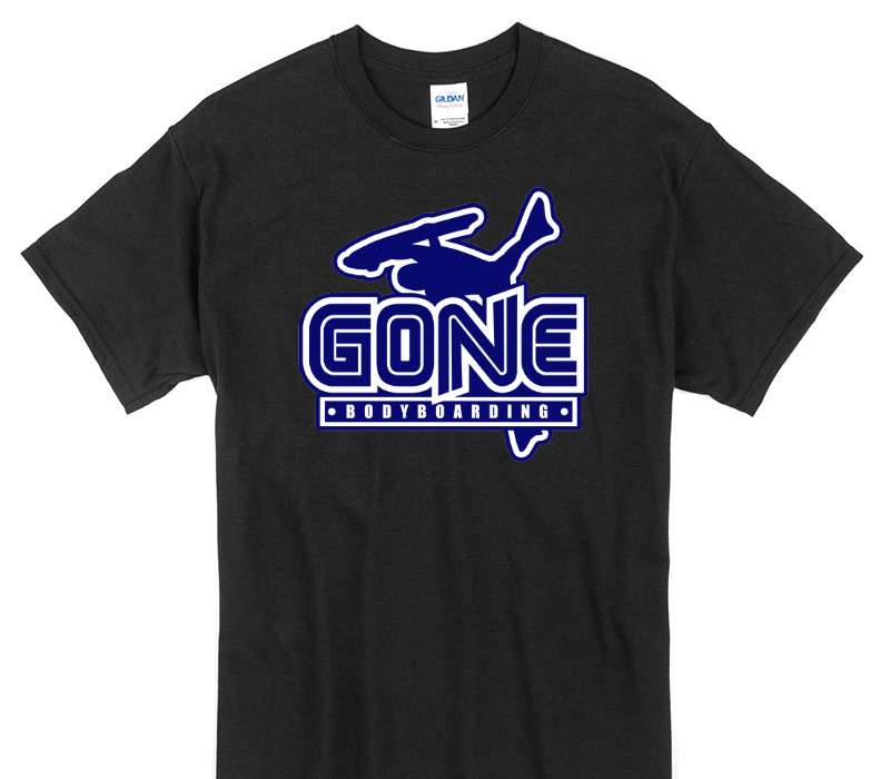 Custom Gildan 100% Cotton Black T-Shirt
