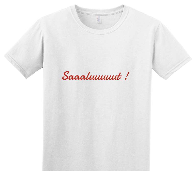 Custom Adult Soft Style 100% Cotton White T-Shirt