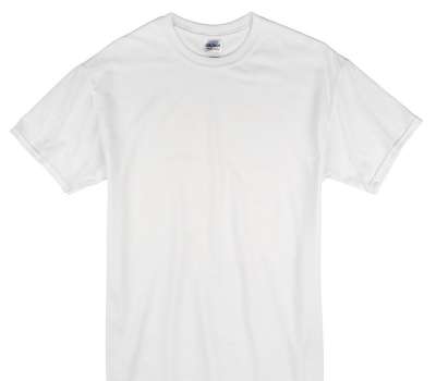 Custom Gildan 100% Cotton White T-Shirt