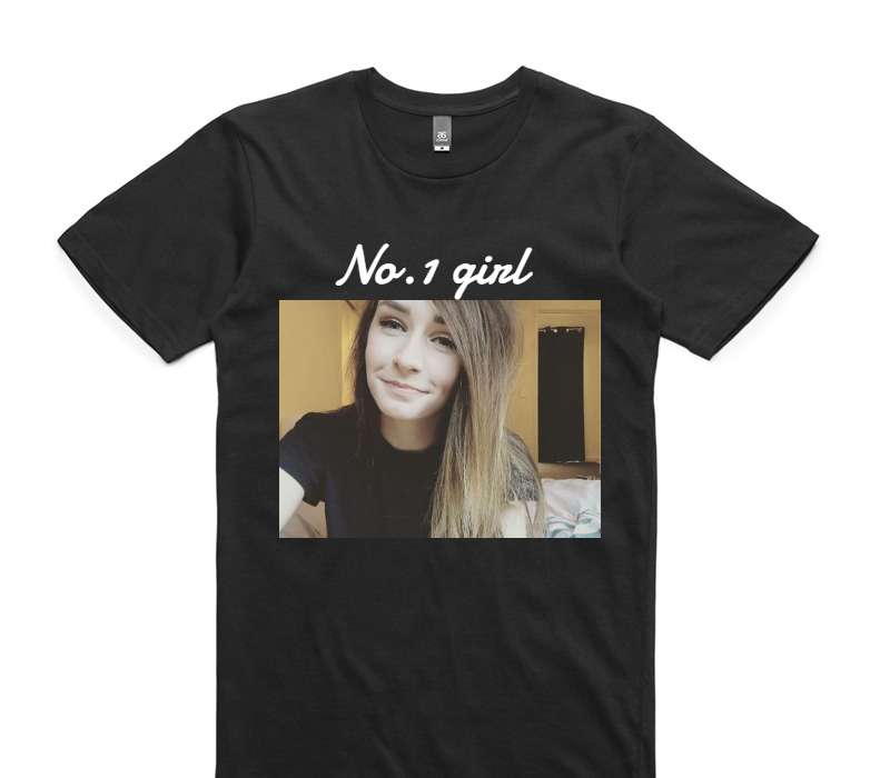 Custom AS Colour 100% Cotton Black T-Shirt