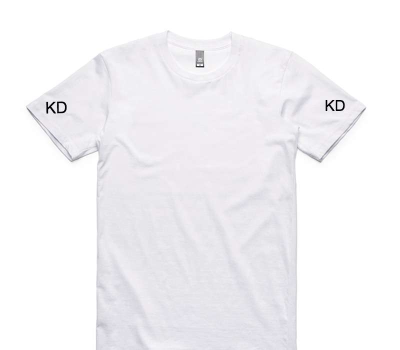 Custom AS Colour 100% Cotton White T-Shirt