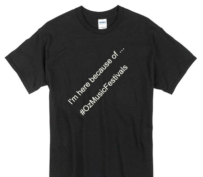 Custom Gildan 100% Cotton Black T-Shirt