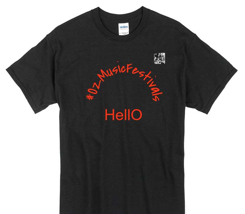 Custom Gildan 100% Cotton Black T-Shirt