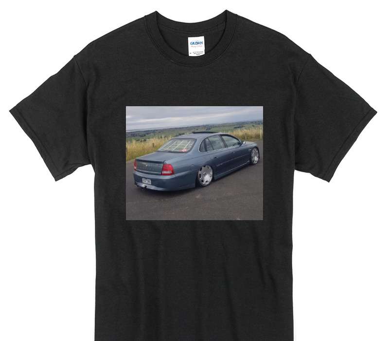 Custom Gildan 100% Cotton Black T-Shirt
