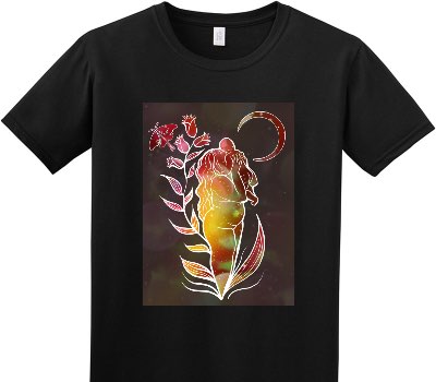 Custom Adult Soft Style 100% Cotton Black T-Shirt