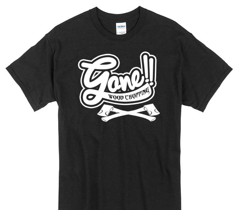 Custom Gildan 100% Cotton Black T-Shirt