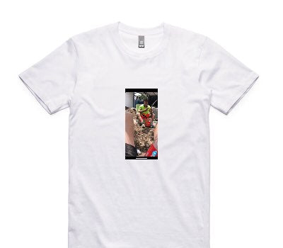 Custom AS Colour 100% Cotton White T-Shirt