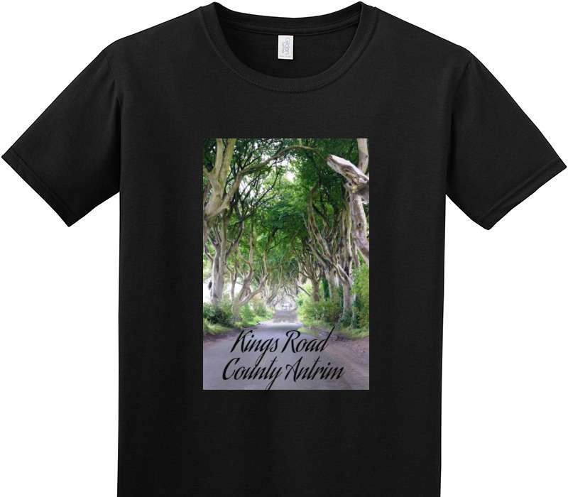 Custom Adult Soft Style 100% Cotton Black T-Shirt