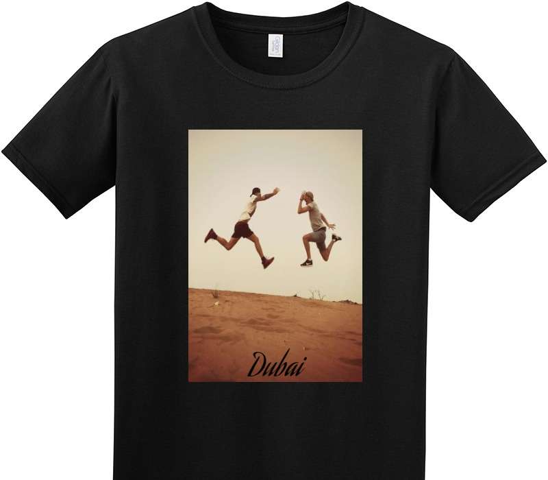 Custom Adult Soft Style 100% Cotton Black T-Shirt