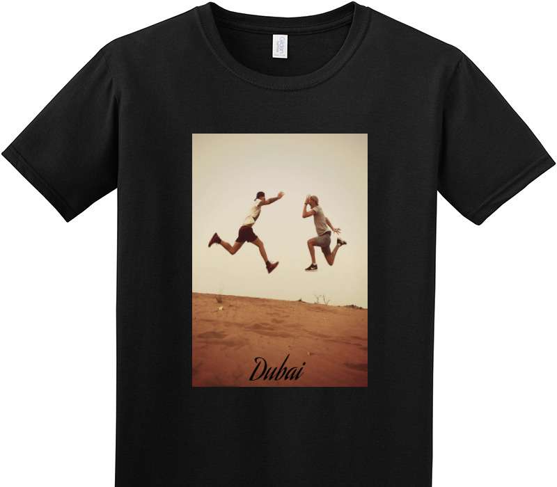 Custom Adult Soft Style 100% Cotton Black T-Shirt