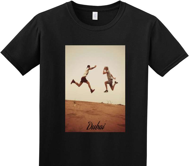 Custom Adult Soft Style 100% Cotton Black T-Shirt