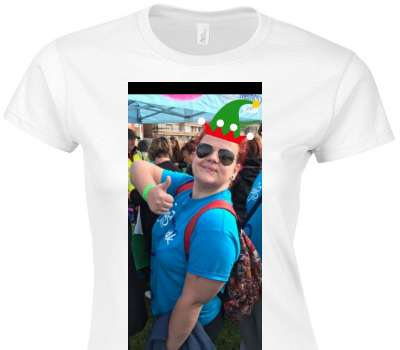 Custom Womens Soft Style 100% Cotton White T-Shirt