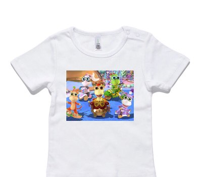 Custom AS Colour White Baby T-Shirt