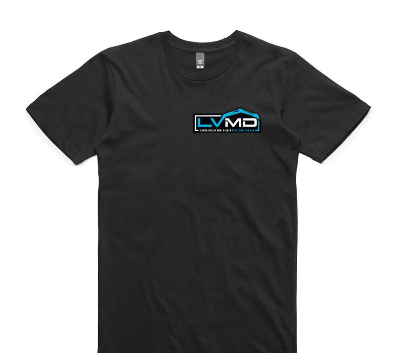 Custom AS Colour 100% Cotton Black T-Shirt