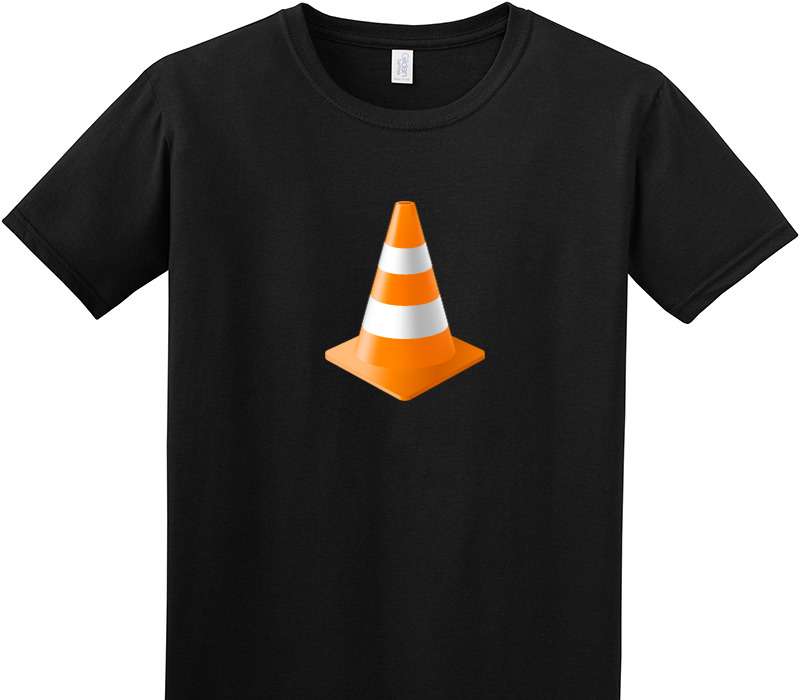 Custom Adult Soft Style 100% Cotton Black T-Shirt
