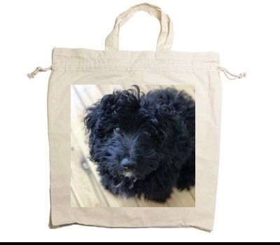 Custom Drawstring Tote Bag Cotton Calico