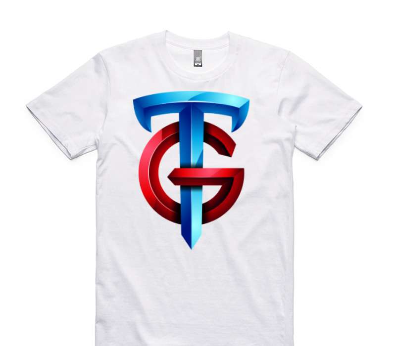 Custom AS Colour 100% Cotton White T-Shirt