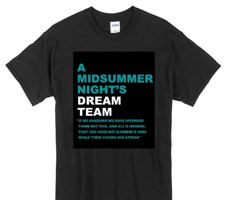 Custom Gildan 100% Cotton Black T-Shirt
