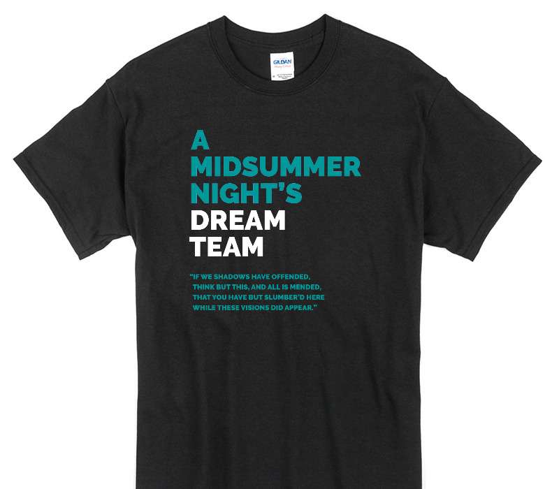 Custom Gildan 100% Cotton Black T-Shirt