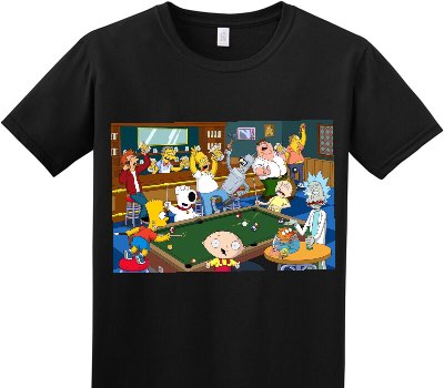 Custom Adult Soft Style 100% Cotton Black T-Shirt