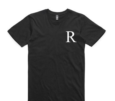 Custom AS Colour 100% Cotton Black T-Shirt