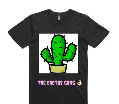 Custom AS Colour 100% Cotton Black T-Shirt