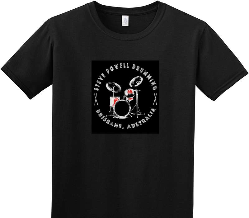 Custom Adult Soft Style 100% Cotton Black T-Shirt